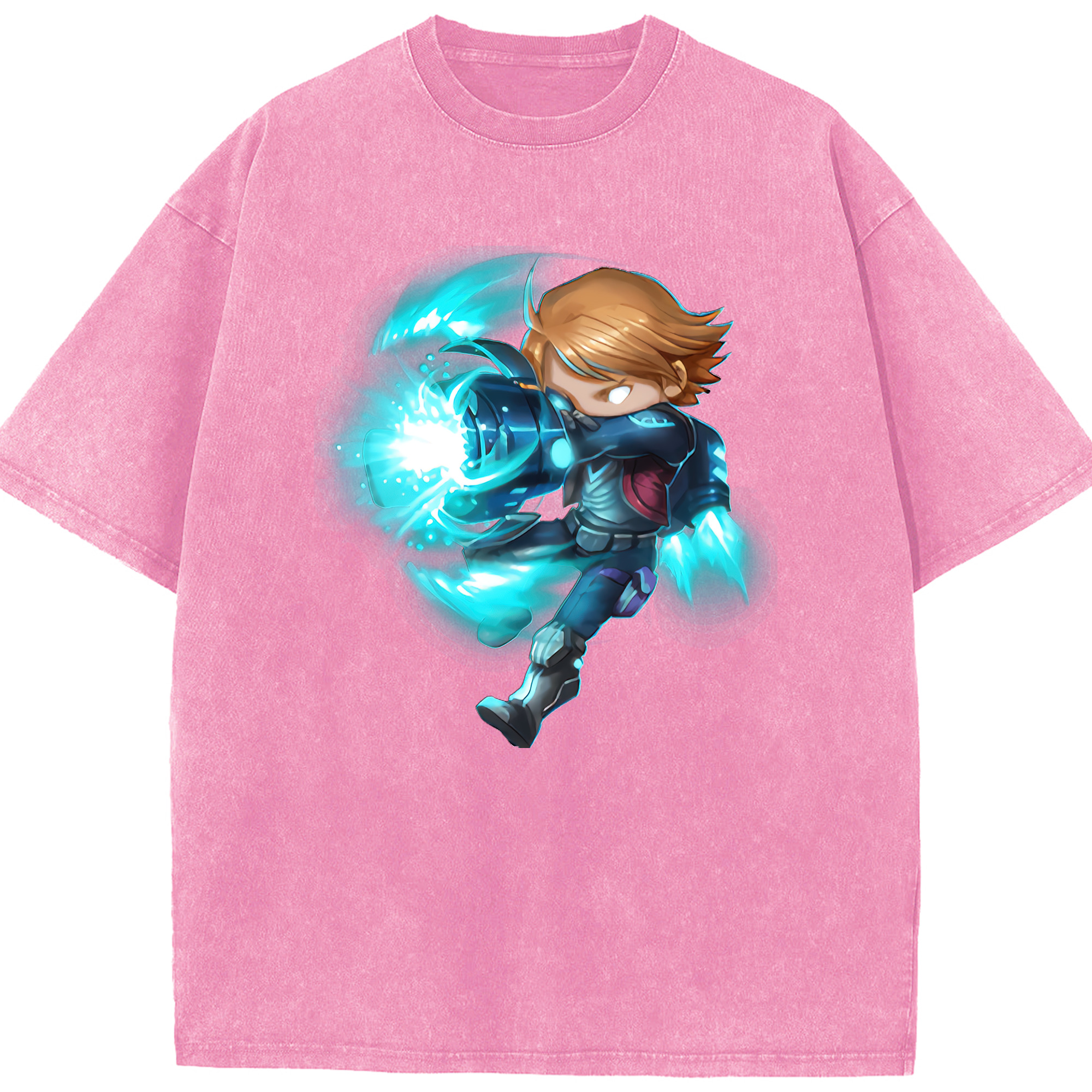 リーグ・オブ・レジェンド League of Legends LOL 綿100% ヴィンテージ風 半袖Tシャツ（フロントプリント）